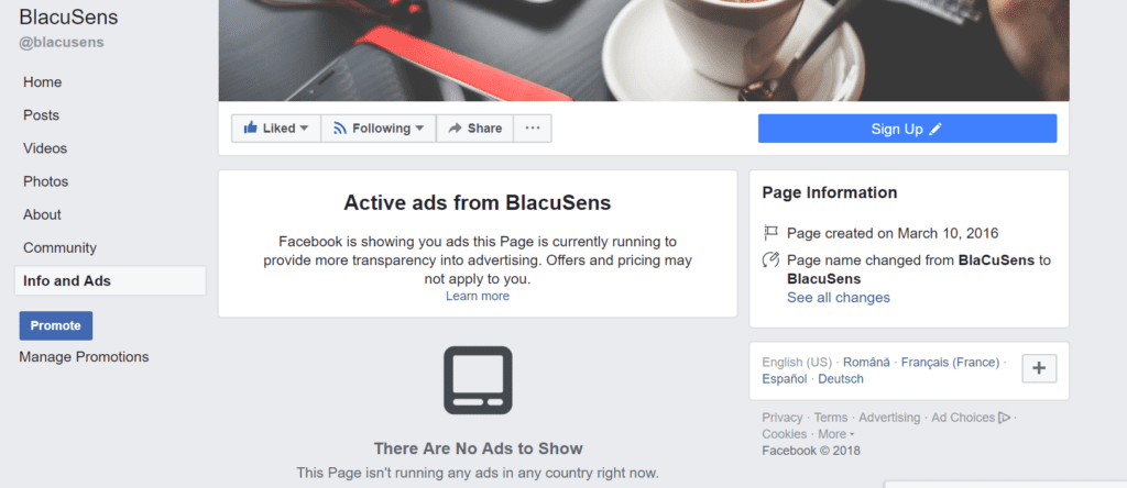 Facebook Info and Ads